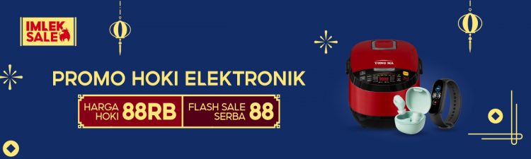 Imlek Sale!! Promo Hoki Elektronik Serba 88ribu