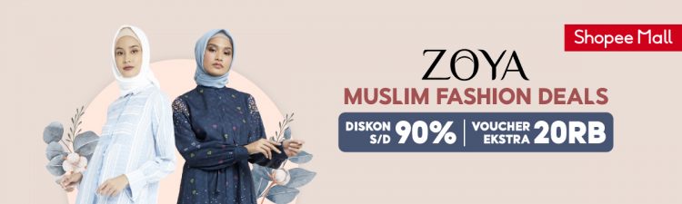 Zoya Muslim Fashion Deals Diskon Hingga 90% + Voucher Ekstra 20ribu
