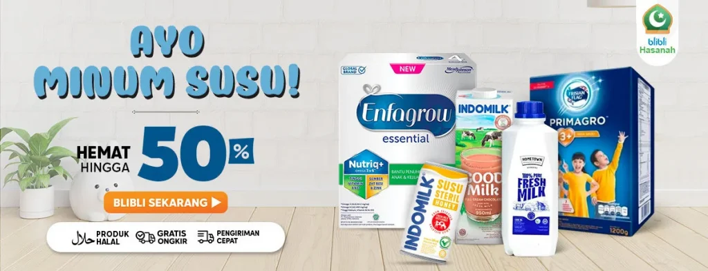 diskon susu blibli